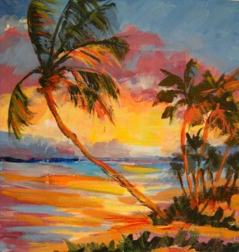ビーチ Painting - フロリダの夕日